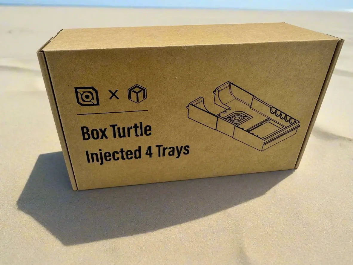 Injection Molded Trays for Box Turtle (4 pieces)   Multi-Material Units   3DPrintiverse.com