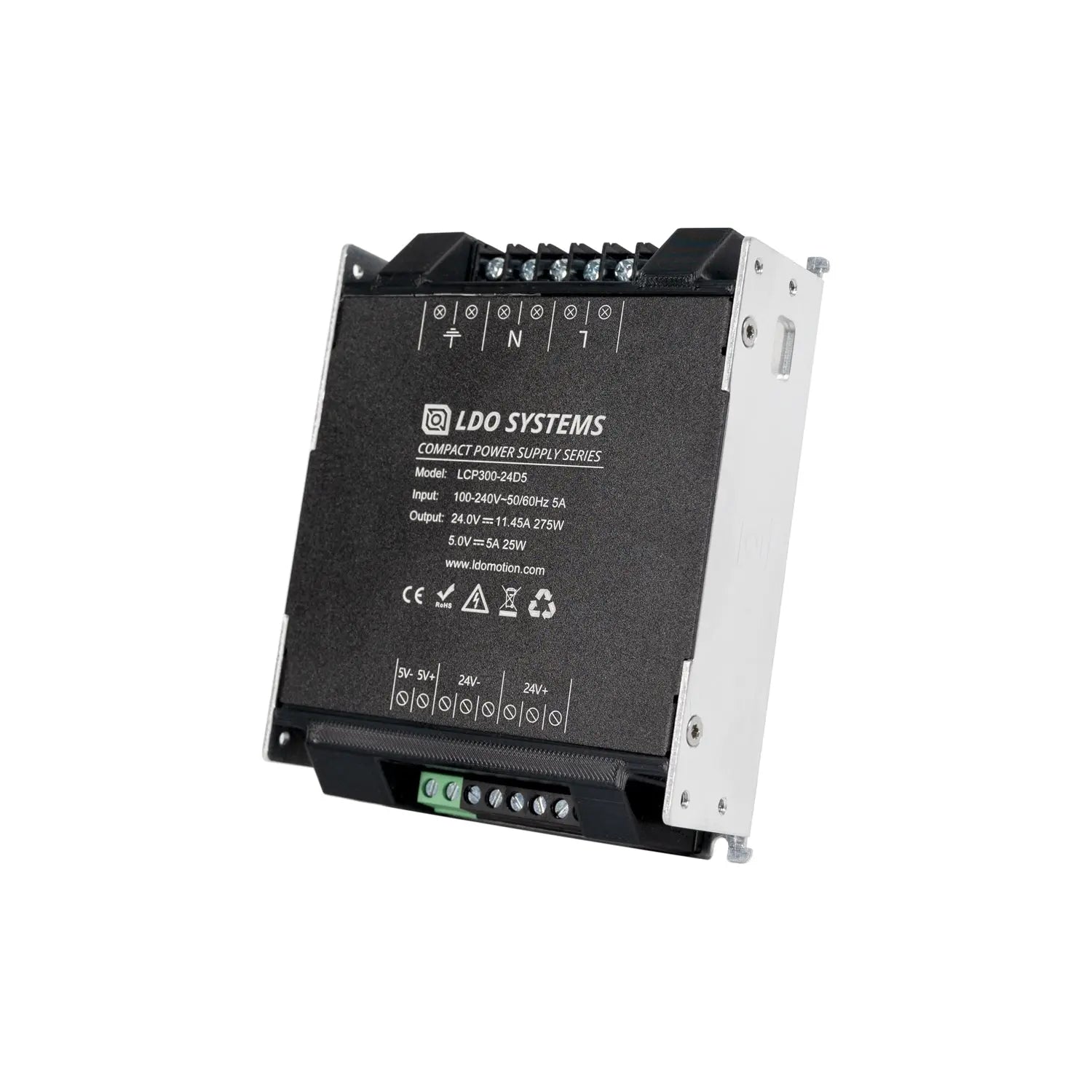 LDO LCP300-24D5 300W 24V and 5V Compact Power Supply (PSU)   Power Supplies   3DPrintiverse.com