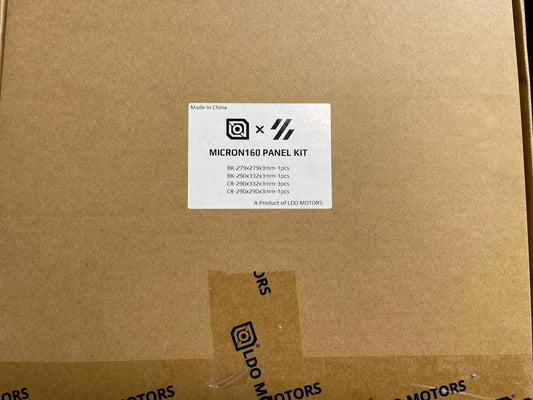 LDO Micron Plus 3D Printer Panel Kit (Black and Clear) 160/180mm builds      3DPrintiverse.com