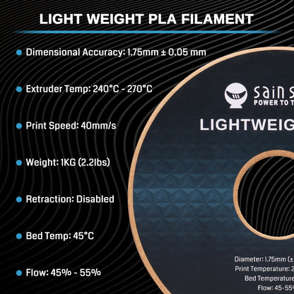 LW-PLA Filament, 1.75mm, Black & White, 1KG, Lightweight Low-Density Active Foaming PLA for 3D Print RC Planes Drone Parts   Filament   3DPrintiverse.com