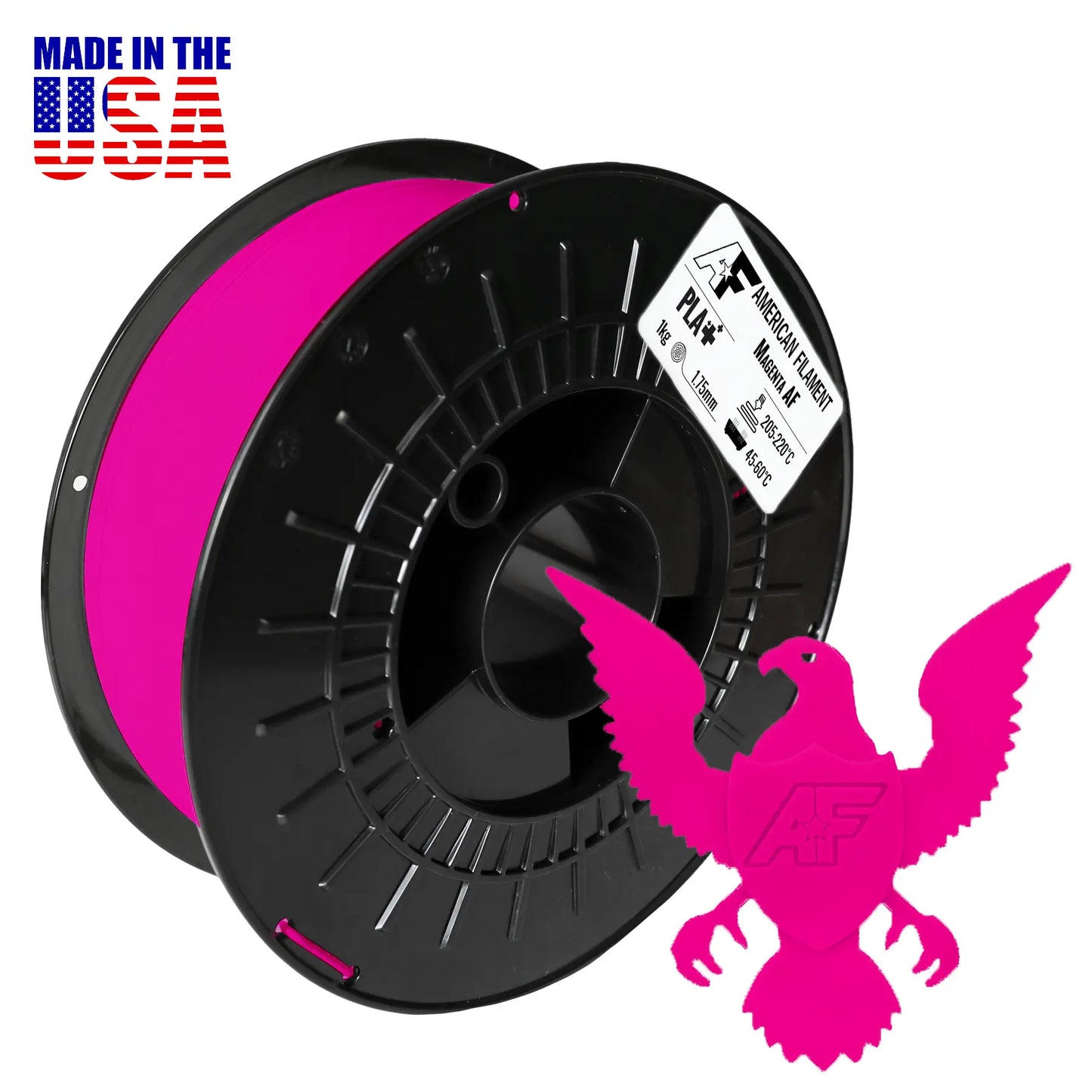Magenta AF 1.75mm PLA+ Filament for Color Lithophanes   CMYK PLA+   3DPrintiverse.com