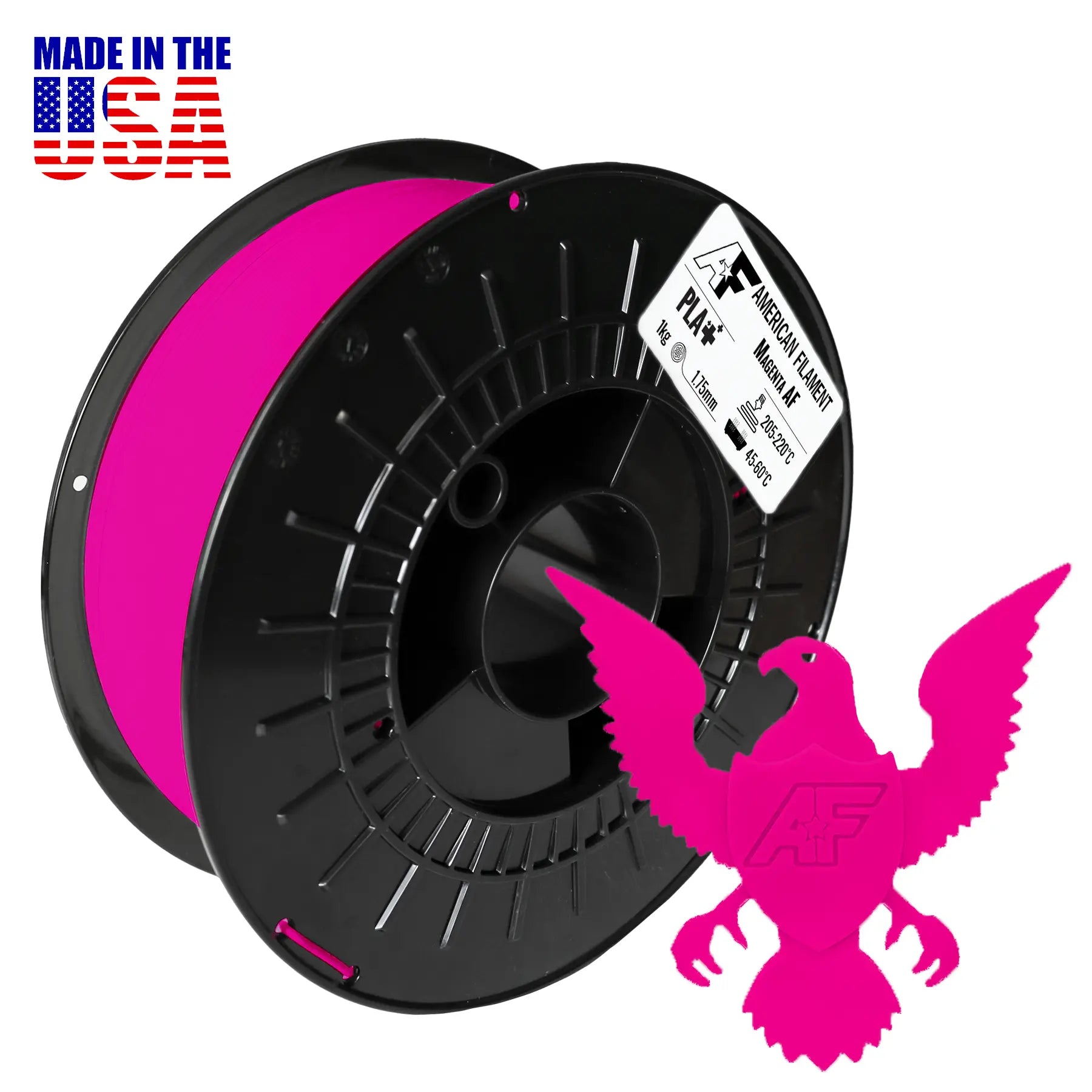 Magenta AF 1.75mm PLA+ Filament for Color Lithophanes   CMYK PLA+   3DPrintiverse.com