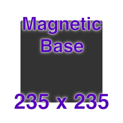 Magnetic Base - 235 x 235 w/ Alignment Notches   FDM Magnet   3DPrintiverse.com