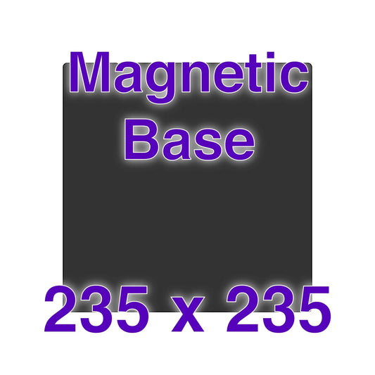 Magnetic Base - 235 x 235 w/ Alignment Notches   FDM Magnet   3DPrintiverse.com