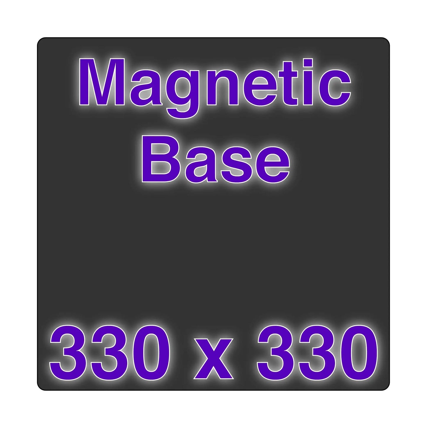 Magnetic Base - 330 x 330   FDM Magnet   3DPrintiverse.com