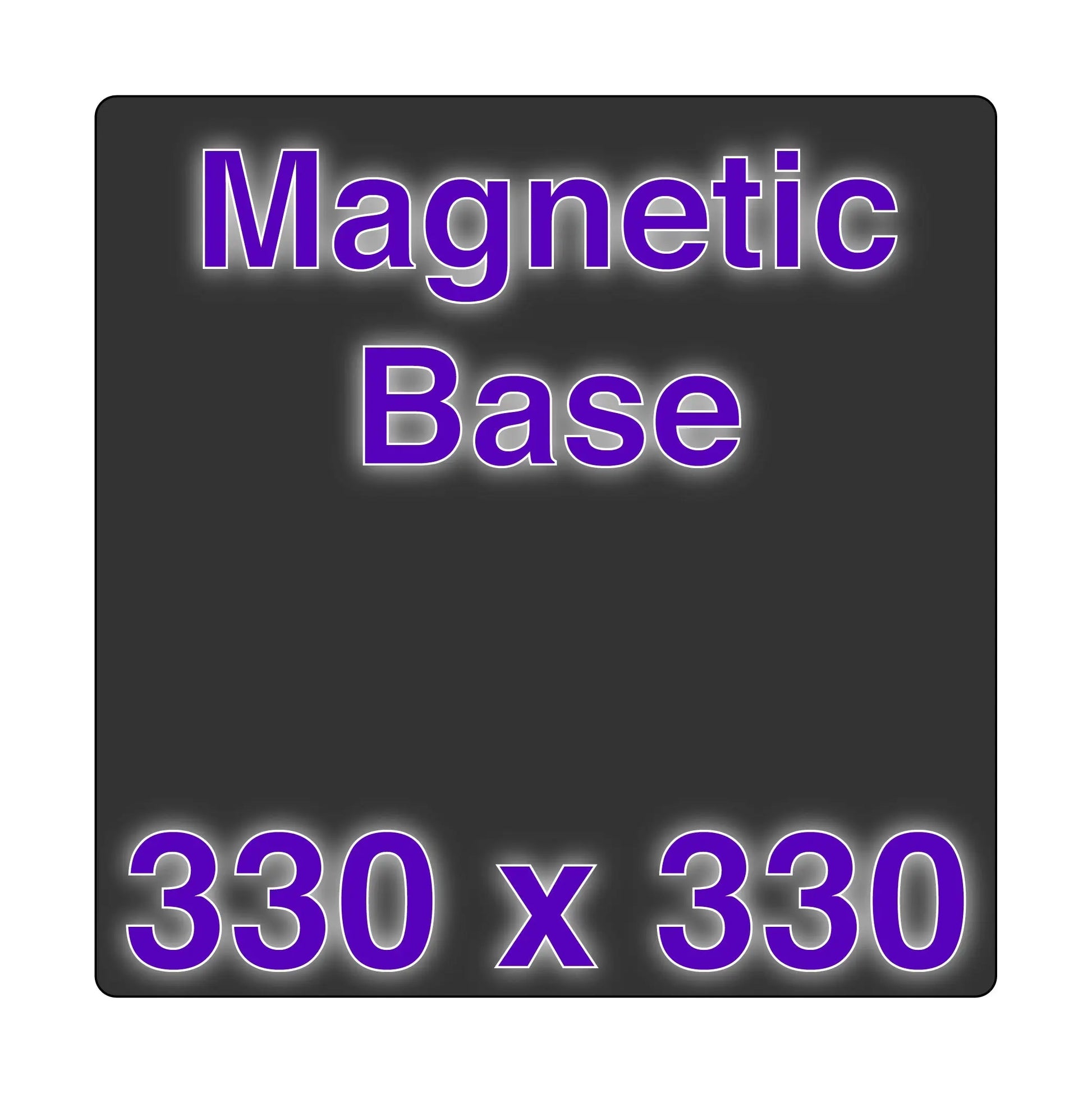 Magnetic Base - 330 x 330   FDM Magnet   3DPrintiverse.com