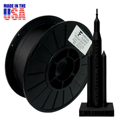 Matte Black AF 1.75mm PLA+ Filament Made in the USA!   PLA+ Filament  25.99 3DPrintiverse.com