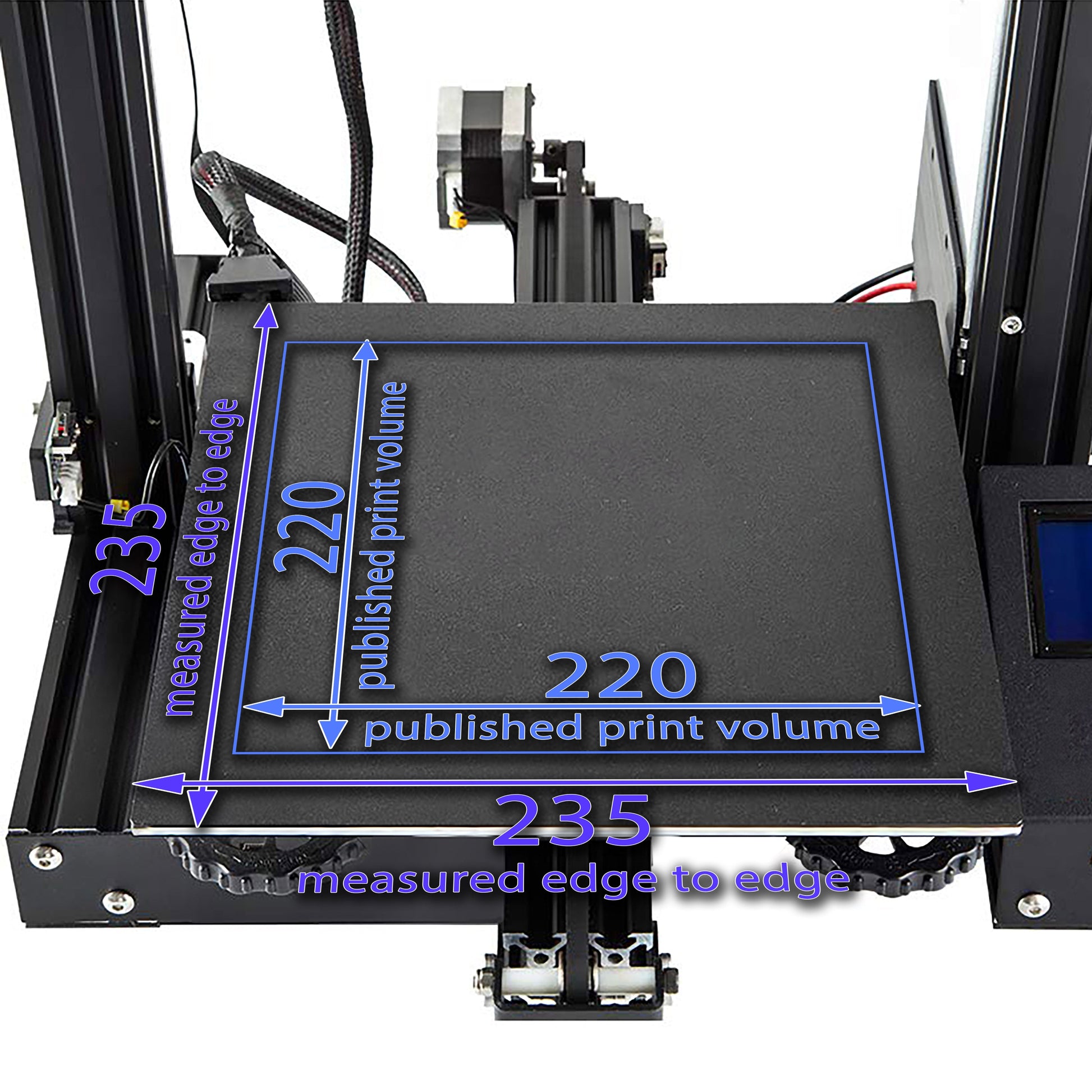 Flexi Plate with Textured ULTEM PEI - 235 x 235 w/ Alignment Notches Wham Bam Systems