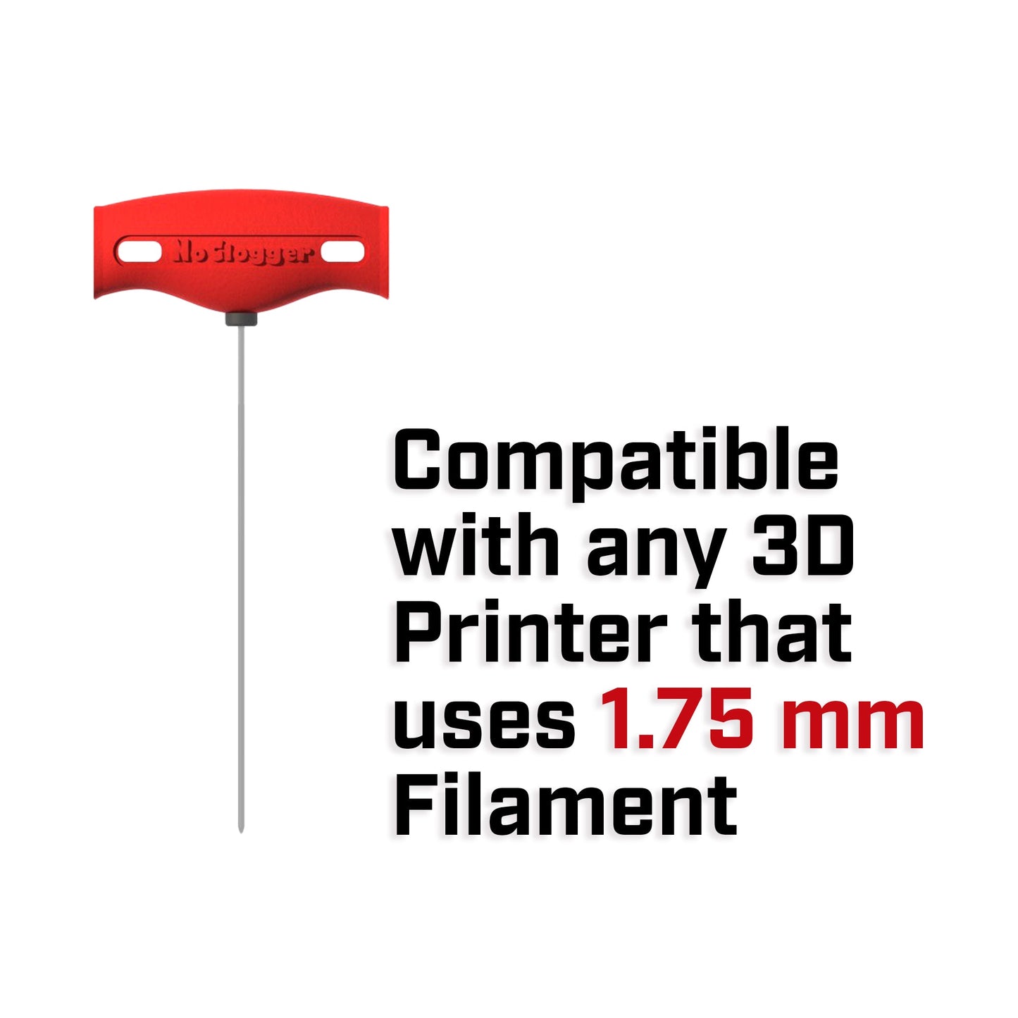 NoClogger 1.75 T-Handle   3D Printing Tools   3DPrintiverse.com