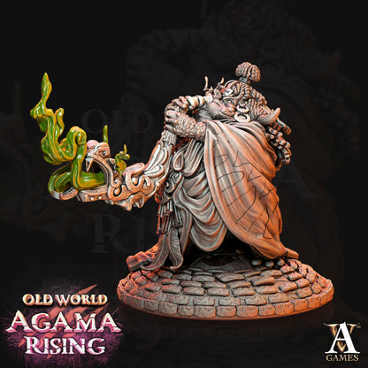 3D Printed Archvillain Games Acolytes of Ziskal Old World Agama Rising 28 32mm D&D 3D Printing Boss