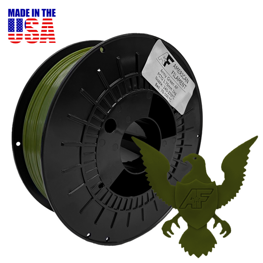 Army Green AF 1.75mm PCTG Filament Made in the USA! American Filament