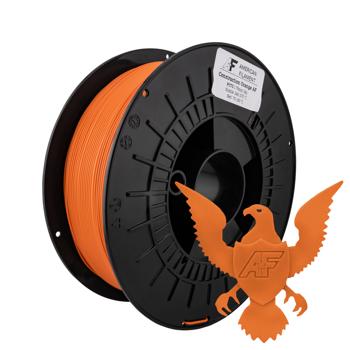 Construction Orange AF 1.75mm PCTG Filament   PCTG   3DPrintiverse.com