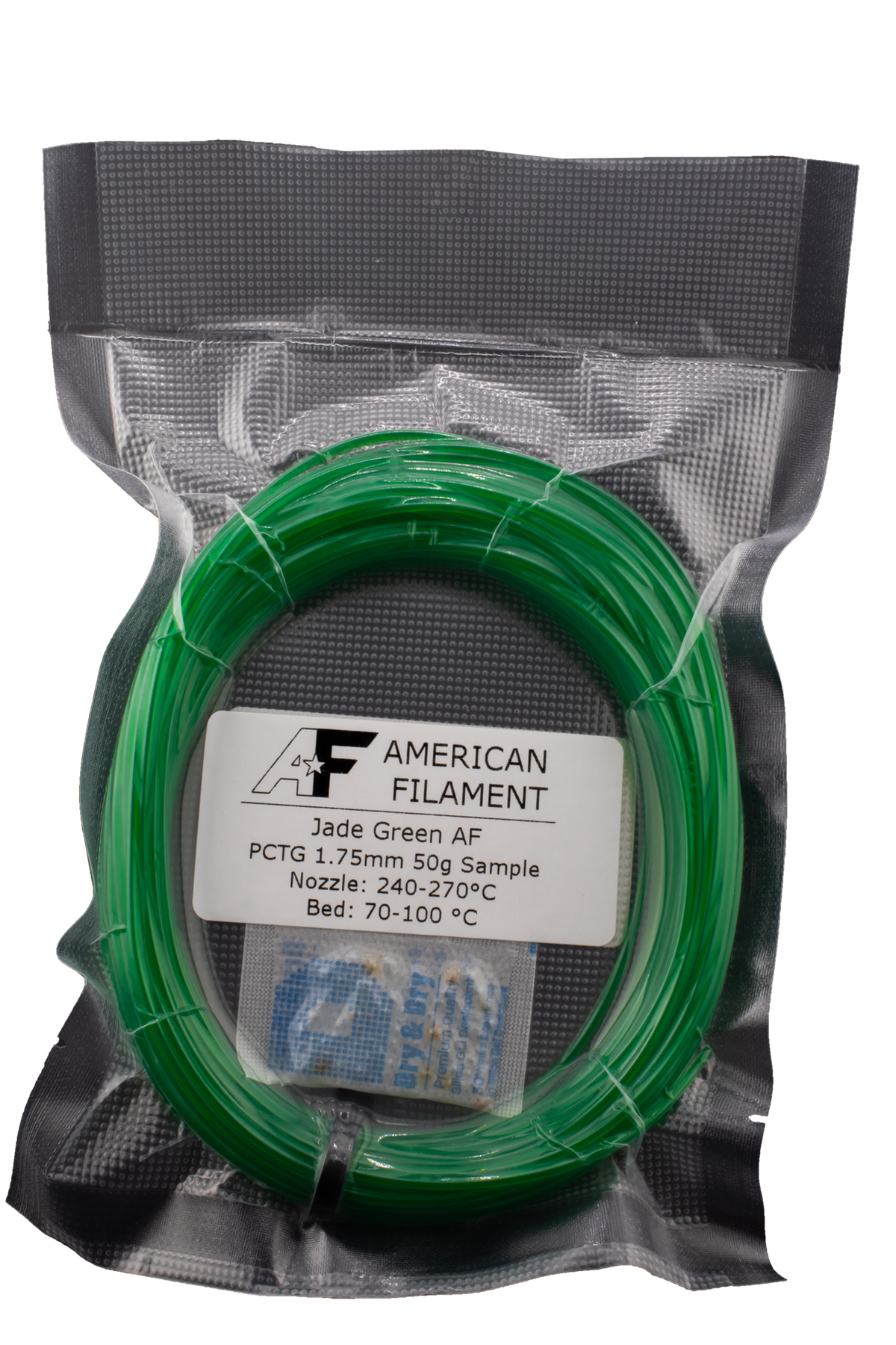 Transparent Jade Green AF 1.75mm PCTG Filament   PCTG   3DPrintiverse.com