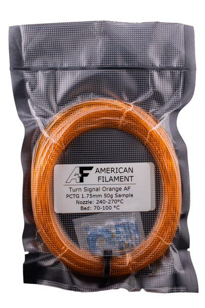 Transparent Turn Signal Orange AF 1.75mm PCTG Filament Made in the USA!   PCTG   3DPrintiverse.com