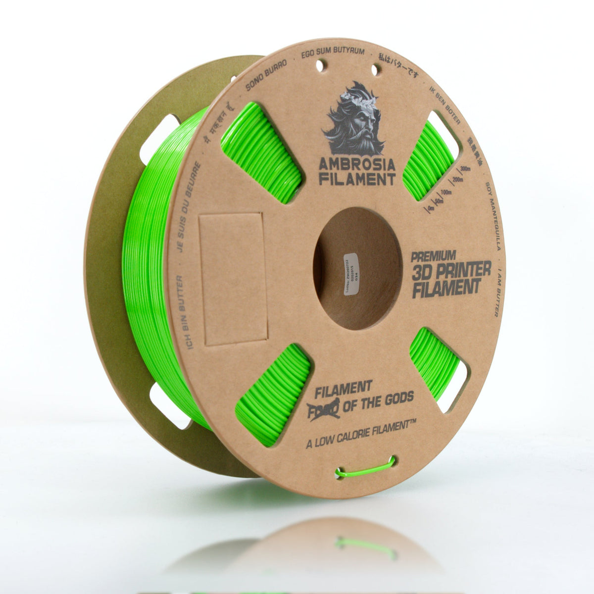AMBROSIA PETG Filament of the Gods - 1KG Bambu AMS Friendly Cardboard Spools Premium 3D Printing Filament   Filament   3DPrintiverse.com
