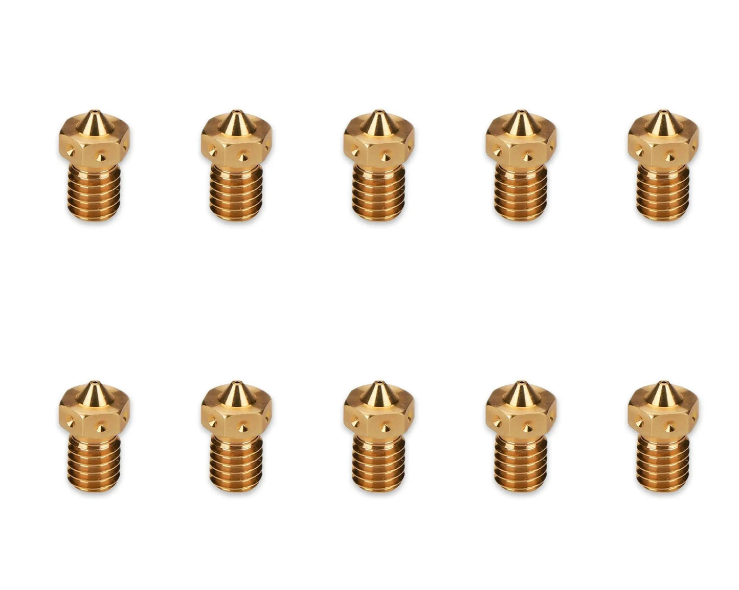PRO-PACK: RepRap (V6) Brass Nozzle 0.40mm (Pack of 10)   Printer Parts   3DPrintiverse.com