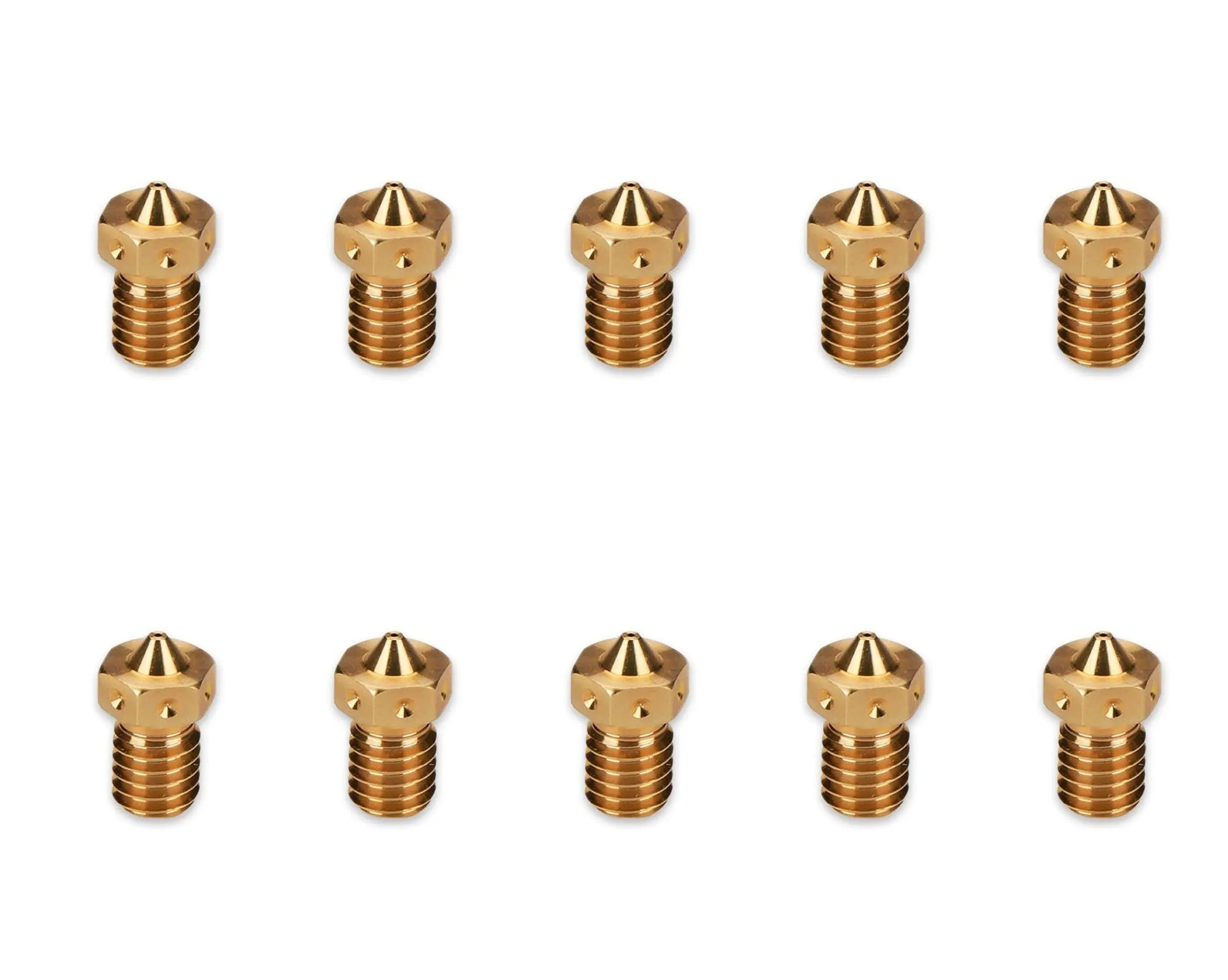 PRO-PACK: RepRap (V6) Brass Nozzle 0.40mm (Pack of 10)   Printer Parts   3DPrintiverse.com