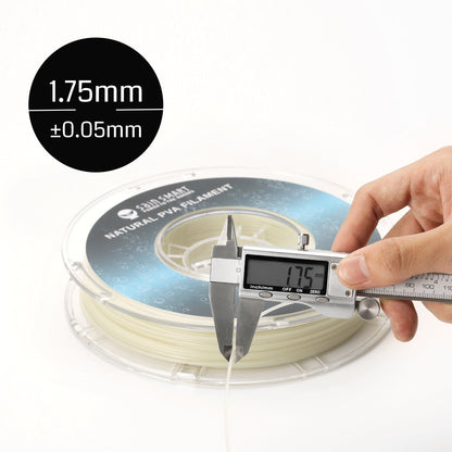 Natural PVA Dissolvable Filament, Water Soluble Support 1.75mm, 0.5kg/1.1lbs, Accuracy +/- 0.05mm   Filament   3DPrintiverse.com