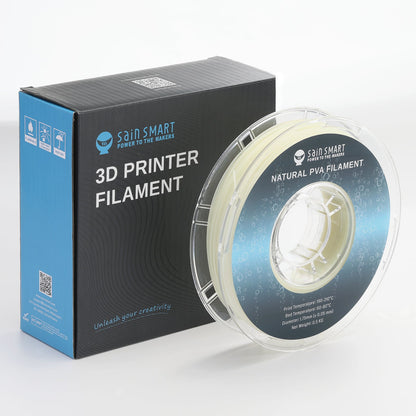 Natural PVA Dissolvable Filament, Water Soluble Support 1.75mm, 0.5kg/1.1lbs, Accuracy +/- 0.05mm   Filament   3DPrintiverse.com