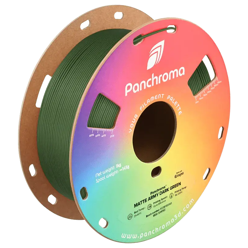 Panchroma™ Matte (Formerly PolyTerra) PLA 3D Printer Filament 1KG 1.75mm   Filament  20.99 3DPrintiverse.com