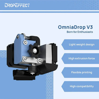 Phaetus OmniaDrop Extruder for Flexible Filaments Standard (assembled) and Simplified (hardware kit) Editions   3D Printer Accessories   3DPrintiverse.com