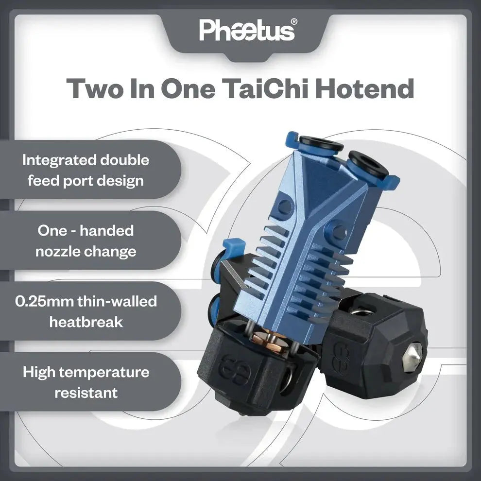Phaetus TaiChi Dual Filament Hot End   Hot End   3DPrintiverse.com