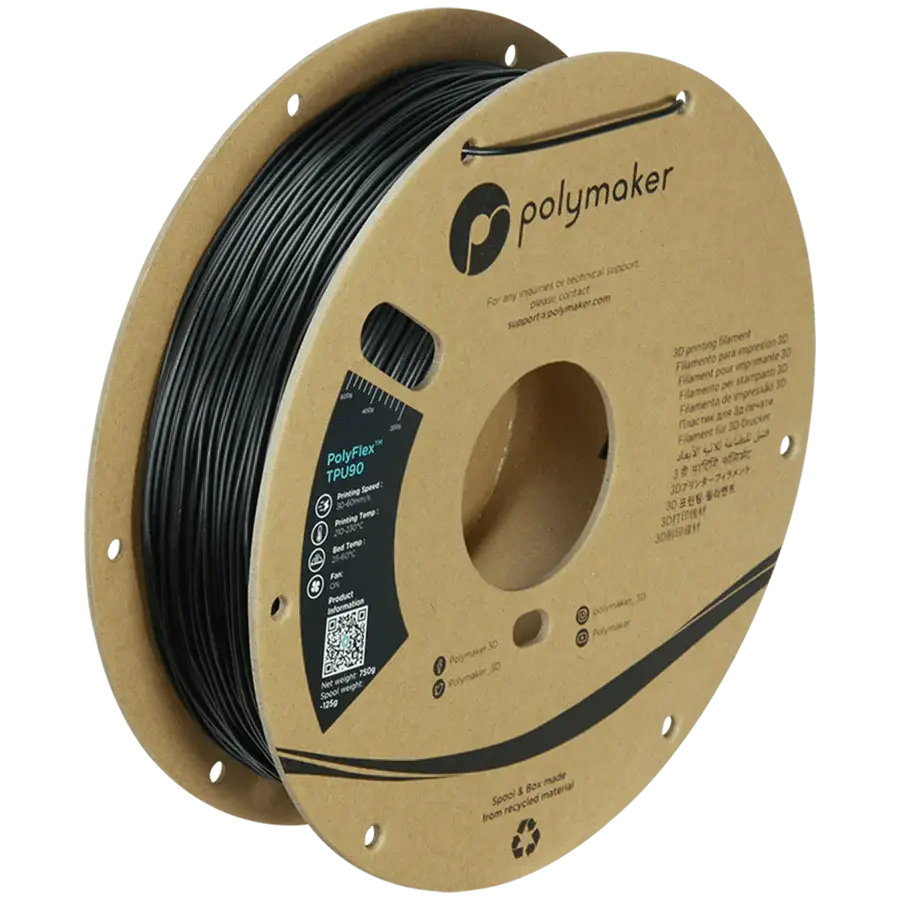 Polymaker PolyFlex TPU90 3D Printer Filament .75KG 1.75mm   Filament  39.99 3DPrintiverse.com