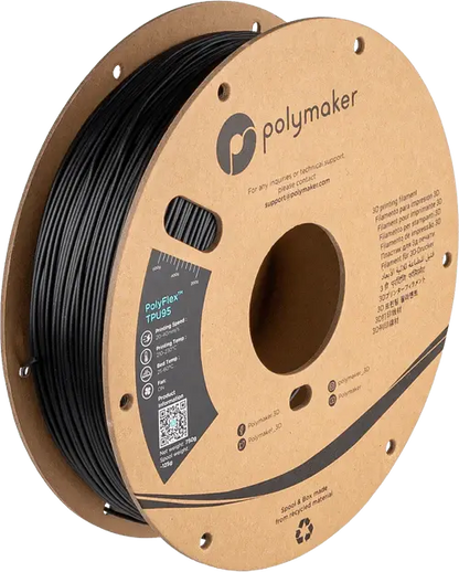 Polymaker PolyFlex TPU95 3D Printer Filament 750g 1.75mm   Filament  29.99 3DPrintiverse.com