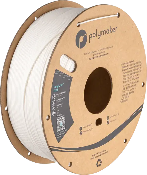 Polymaker PolyLite ABS 3D Printer Filament 1KG 1.75mm   Filament  21.99 3DPrintiverse.com