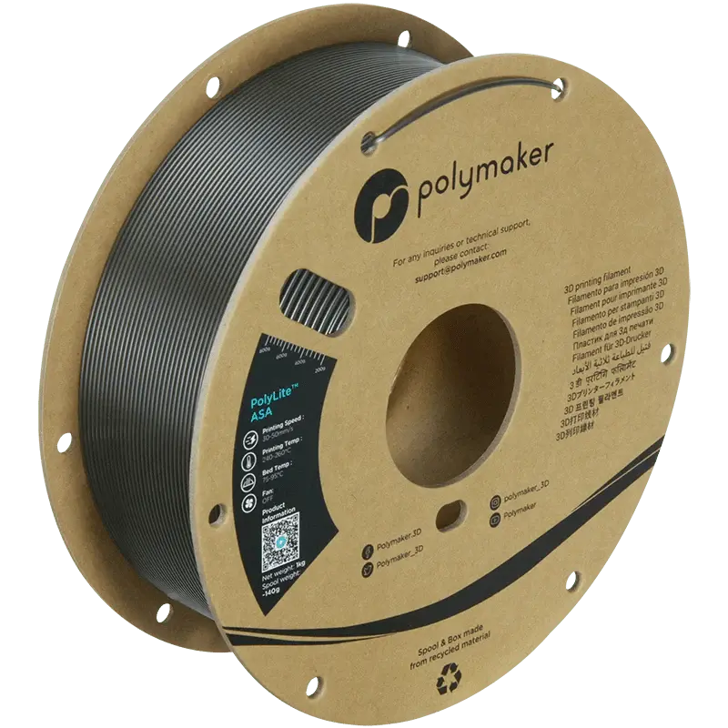 Polymaker PolyLite ASA 3D Printer Filament 1KG 1.75mm   Filament  28.99 3DPrintiverse.com