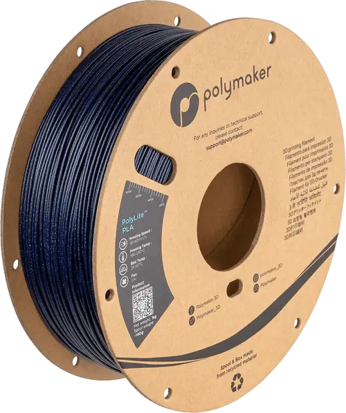 Polymaker PolyLite Galaxy PLA 3D Printer Filament 1KG 1.75mm   Filament  28.99 3DPrintiverse.com