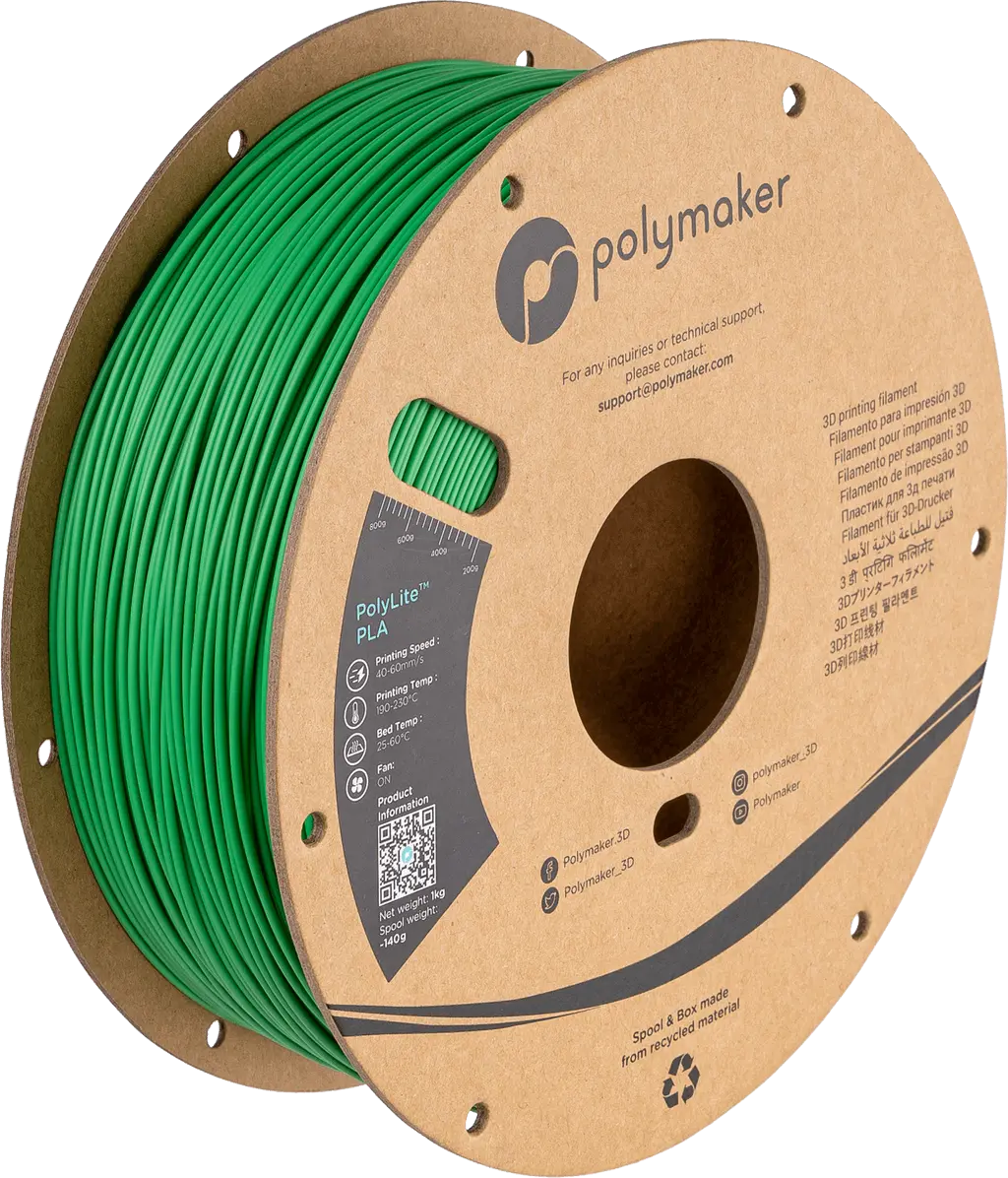 Polymaker PolyLite PLA 3D Printer Filament 1KG 1.75mm   Filament  21.99 3DPrintiverse.com