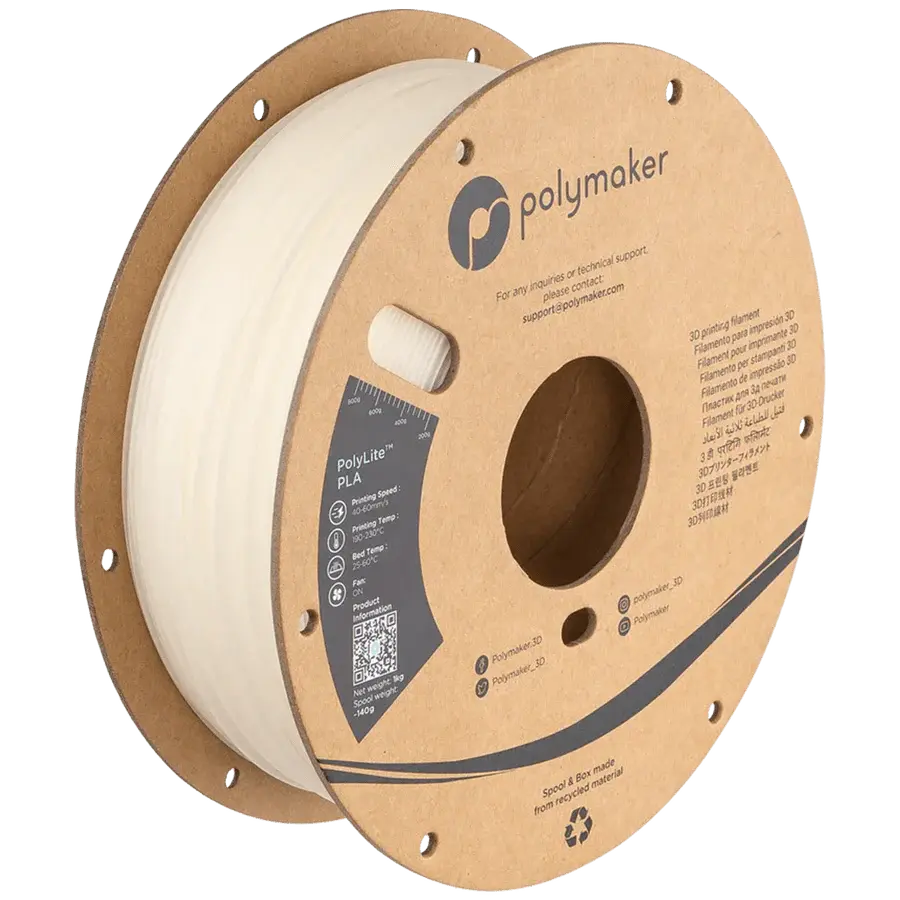 Polymaker PolyLite PLA 3D Printer Filament 1KG 1.75mm   Filament  21.99 3DPrintiverse.com