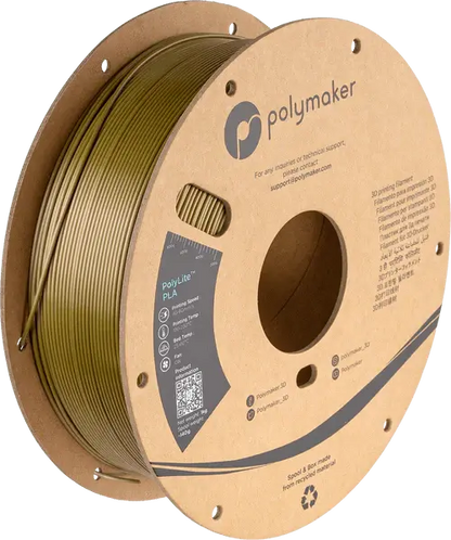 Polymaker PolyLite Silk PLA 3D Printer Filament 1KG 1.75mm   Filament  24.99 3DPrintiverse.com