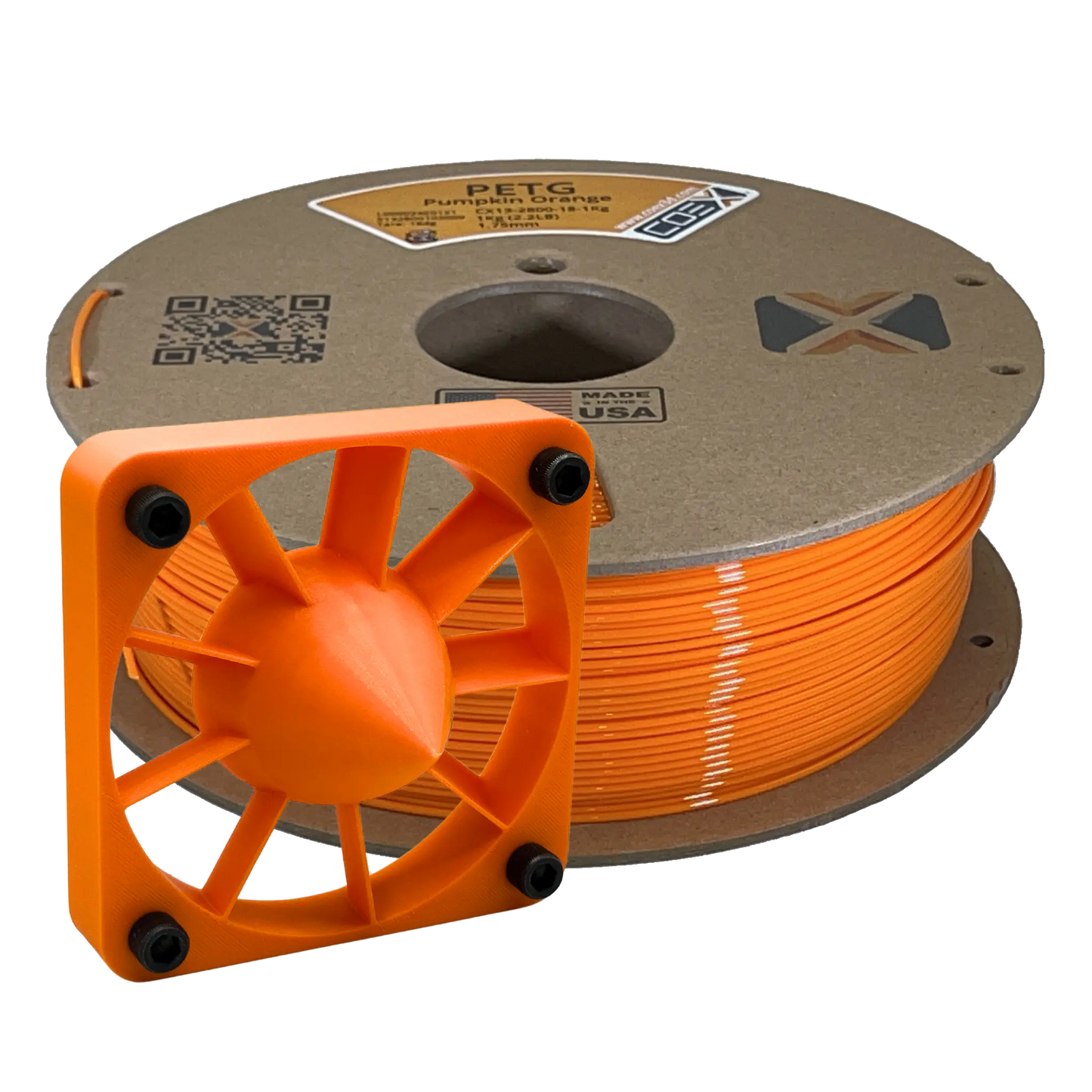 Pumpkin Orange PETG   PETG   3DPrintiverse.com