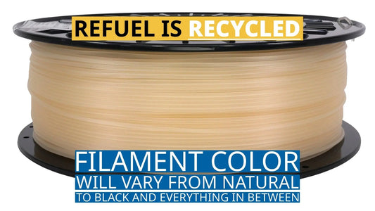 ReFuel™3D-Fuel Recycled Standard or Tough Pro PLA+, 1.75mm   Filament   3DPrintiverse.com