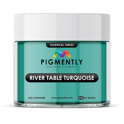 River Table Turquoise Epoxy Powder Pigment   Epoxy Colors   3DPrintiverse.com