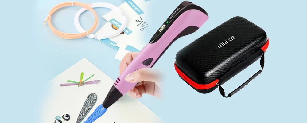 3D Pen DIY Drawing Paiting  With LCD Screen Compatible PLA Filament Toys Safe With 9M PLA Christmas Children Printing Gift Toys ZeeBelle.com