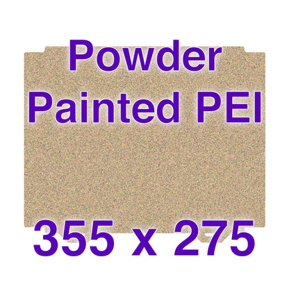 Flexi Plate with Textured ULTEM PEI - 355 x 275 w/ Cut Out Corners Wham Bam Systems