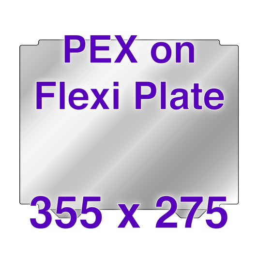 Flexi Plate with PEX - UltiMaker S5 - 355 x 275 w/ Cut Out Corners Wham Bam Systems