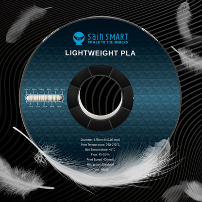 LW-PLA Filament, 1.75mm, Black & White, 1KG, Lightweight Low-Density Active Foaming PLA for 3D Print RC Planes Drone Parts   Filament   3DPrintiverse.com