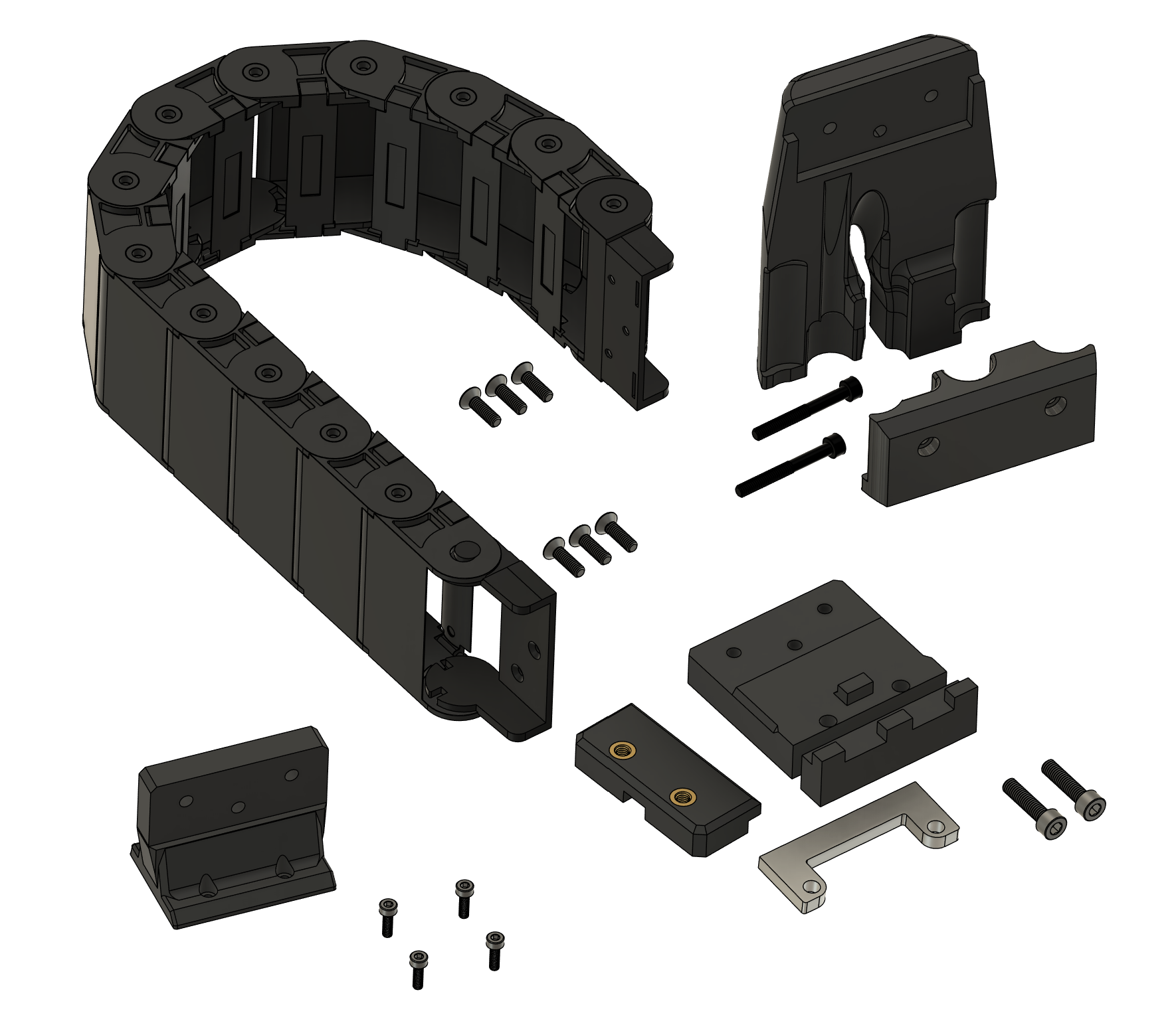 Z Axis Cable Chain Mount System — Universal CNC Cleanup Upgrade   Hose Management   3DPrintiverse.com