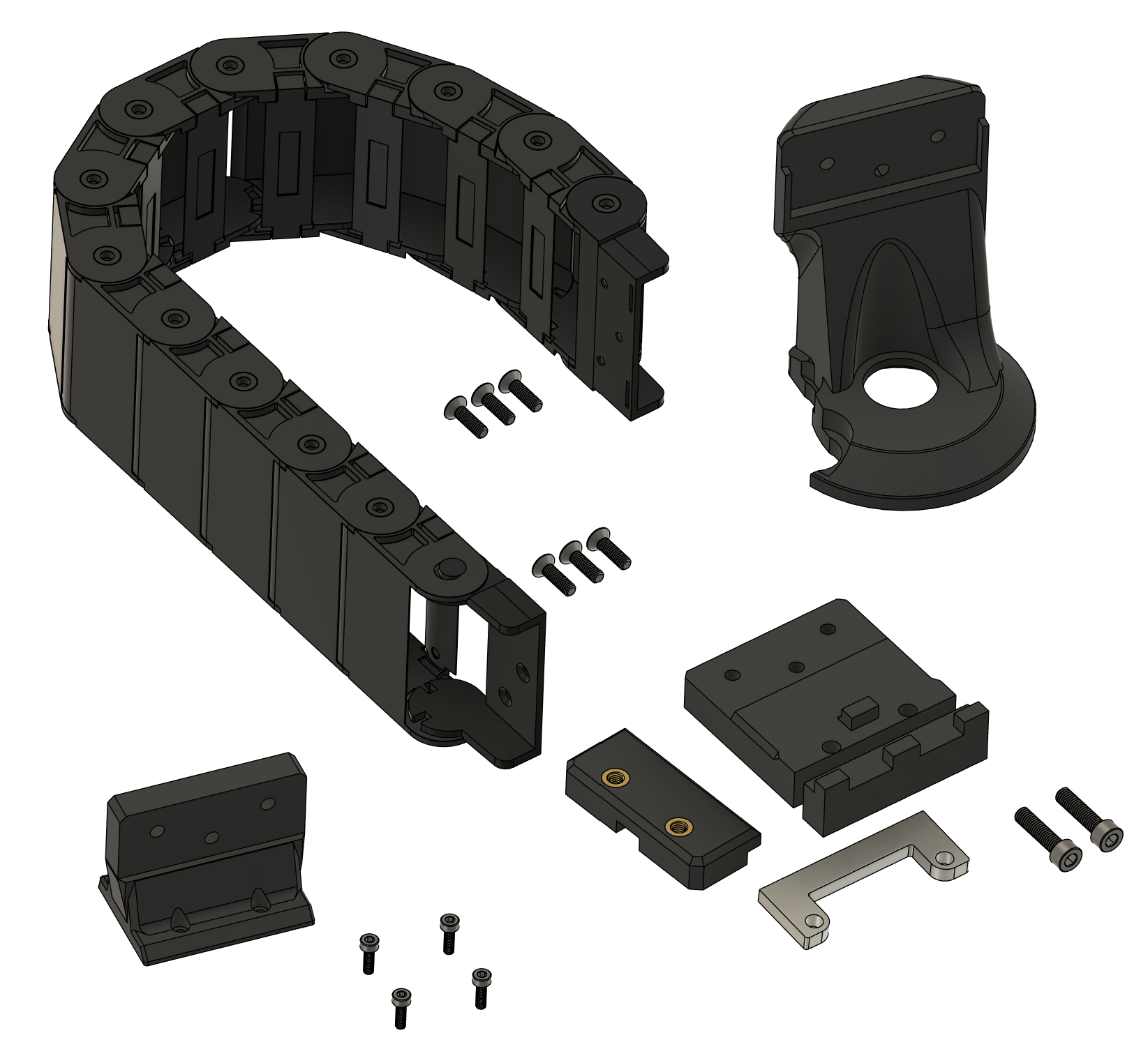 Z Axis Cable Chain Mount System — Universal CNC Cleanup Upgrade   Hose Management   3DPrintiverse.com