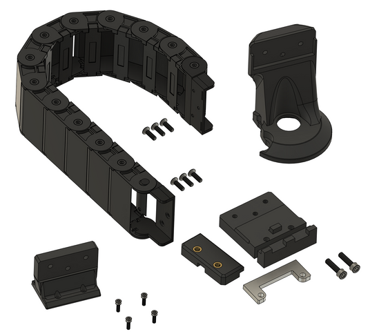 Z Axis Cable Chain Mount System — Universal CNC Cleanup Upgrade   Hose Management   3DPrintiverse.com