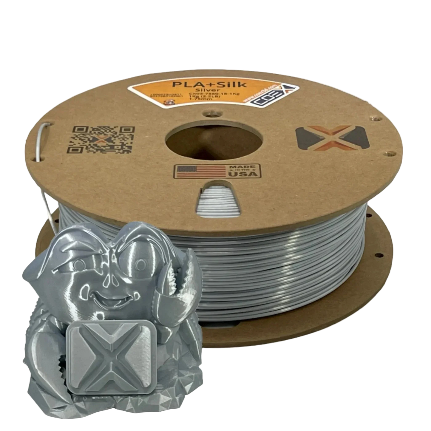Silver PLA+Silk
