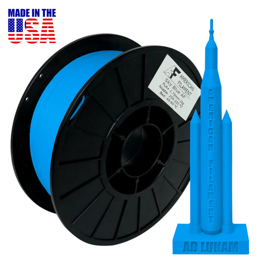Sky Blue AF 1.75mm PLA+ Filament Made in the USA!   PLA+ Filament   3DPrintiverse.com