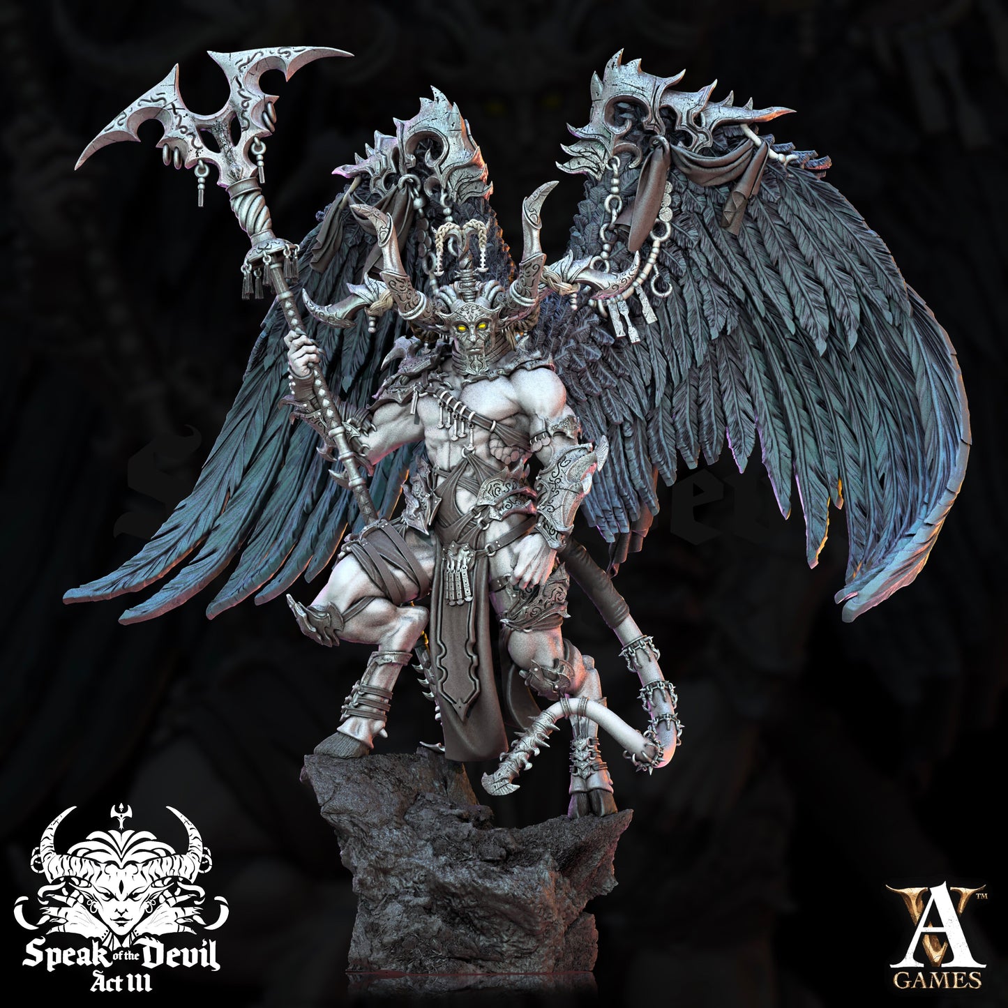 3D Printed Archvillain Games Anedos - The Lost Grace Speak of the Devil Vol. III 28 32mm 3D Printing Boss