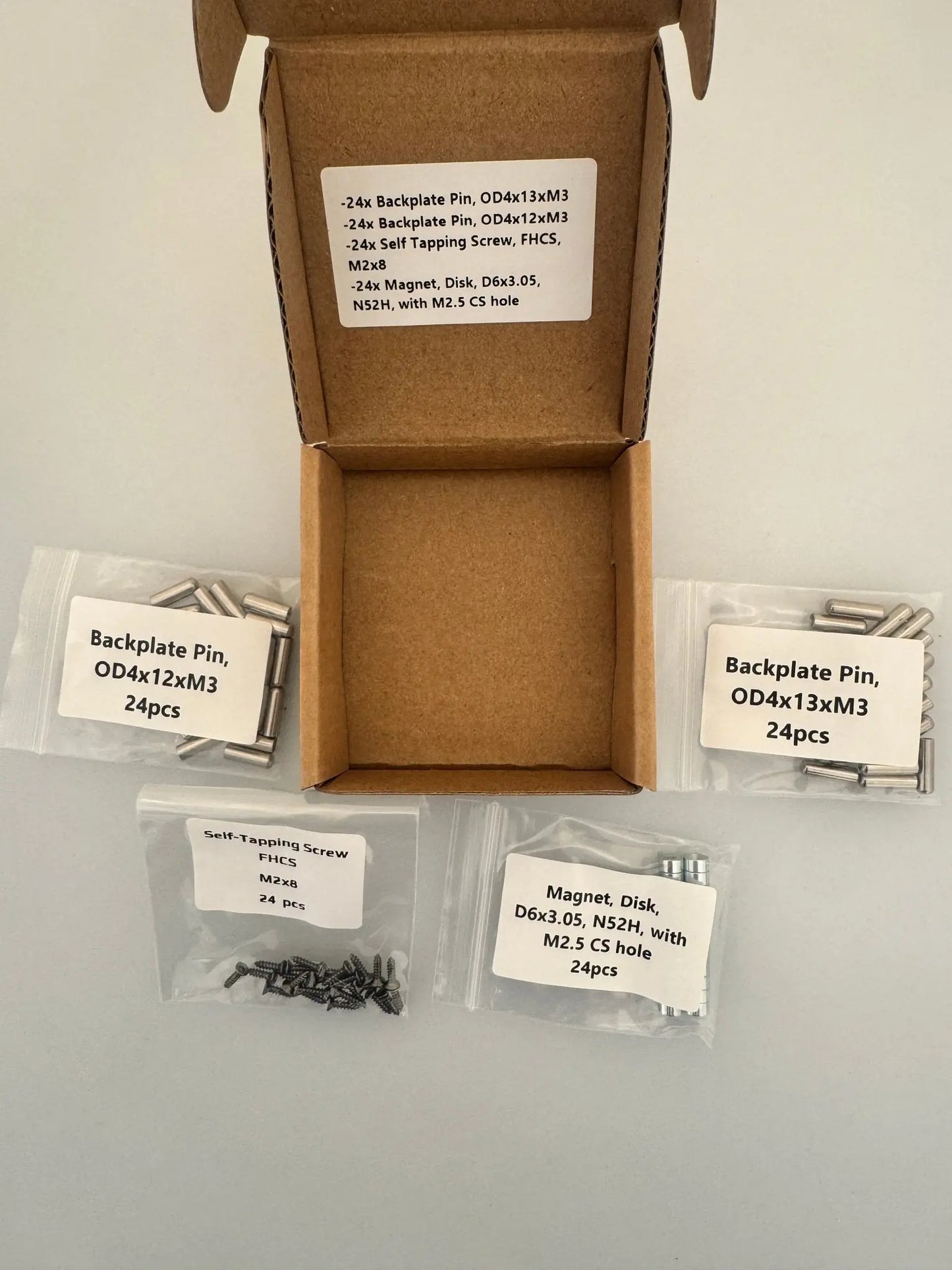 Stealth Changer Backplate Hardware Kit (Stealthchanger Back Plate)   Hardware Fasteners   3DPrintiverse.com