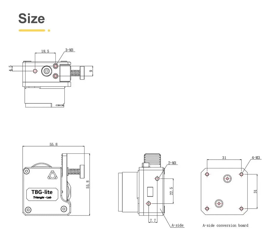 TBG-Lite Extruder by TL      3DPrintiverse.com