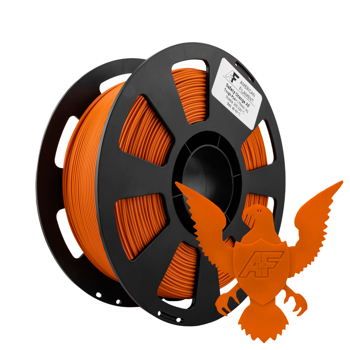Safety Orange AF 1.75mm Tough Pro PLA+ Filament Made in the USA!   Tough Pro PLA+   3DPrintiverse.com